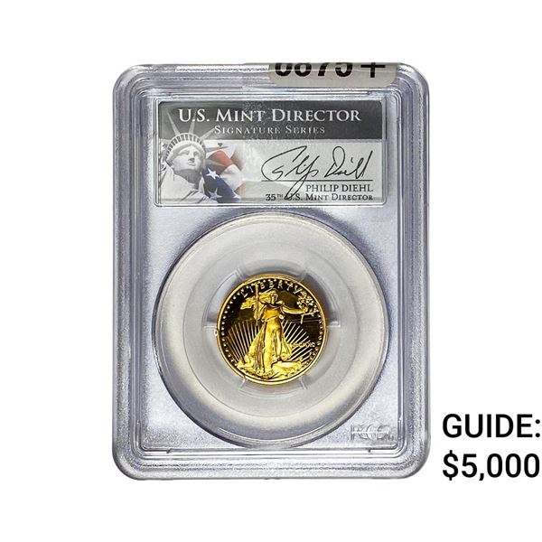 1990-P $10 GOLD EAGLE PCGS PR69 DCAM