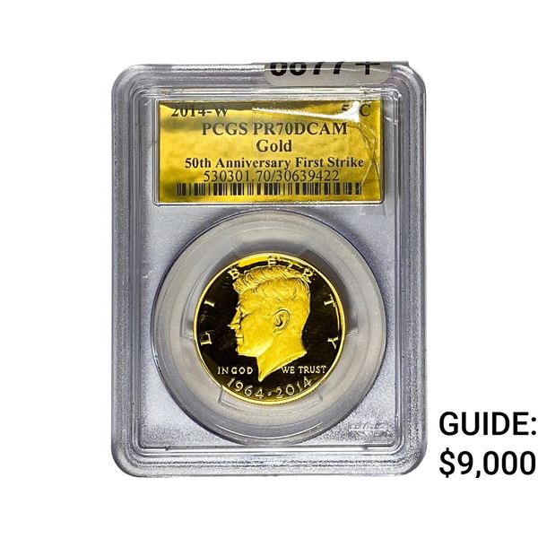 2014-W Gold Kennedy 50C PCGS PR70 DCAM