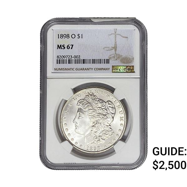 1898-O Morgan Silver Dollar NGC MS67