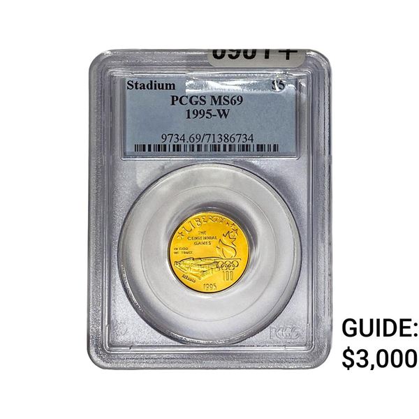 1995-W Gold $5 Stadium PCGS MS69