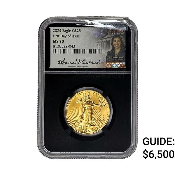 2024 G$25 Eagle 1/2 OZ NGC MS70