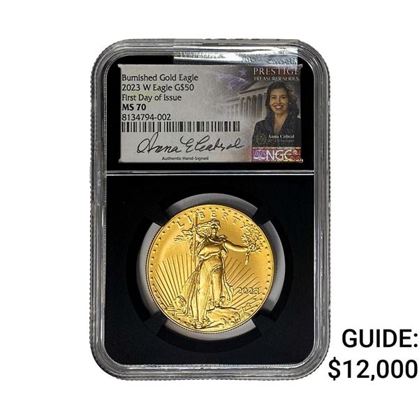 2023-W G$50 Eagle 1 OZ NGC MS70