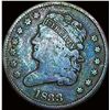 Image 1 : 1833 Classic Head Half Cent NICELY CIRCULATED