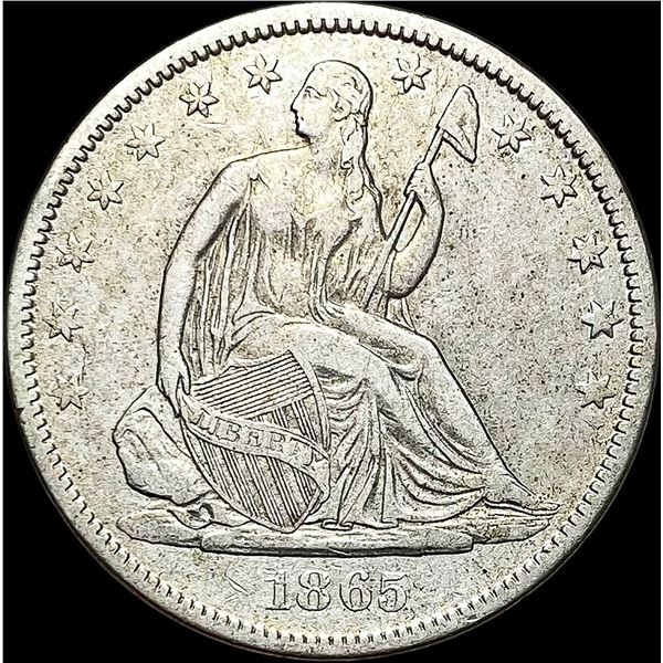 1865-S Seated Liberty Half Dollar NEARLY UNCIRCULATED