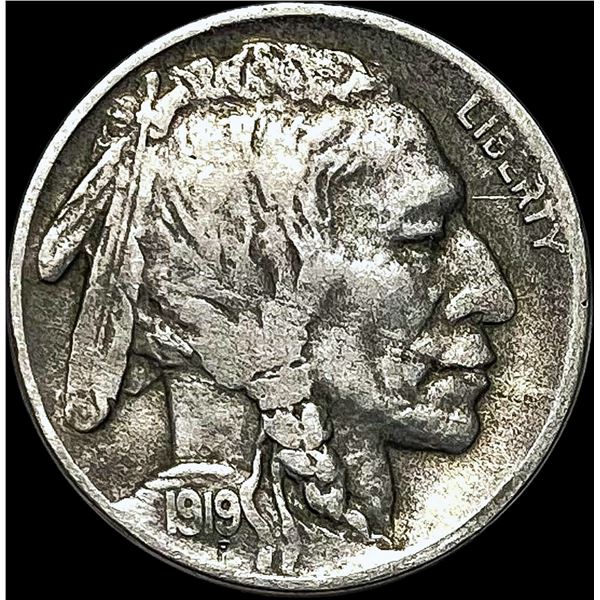1919-D Buffalo Nickel NEARLY UNCIRCULATED