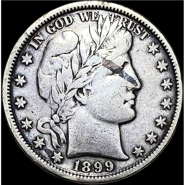 1899 Barber Silver Half Dollar NEARLY UNCIRCULATED
