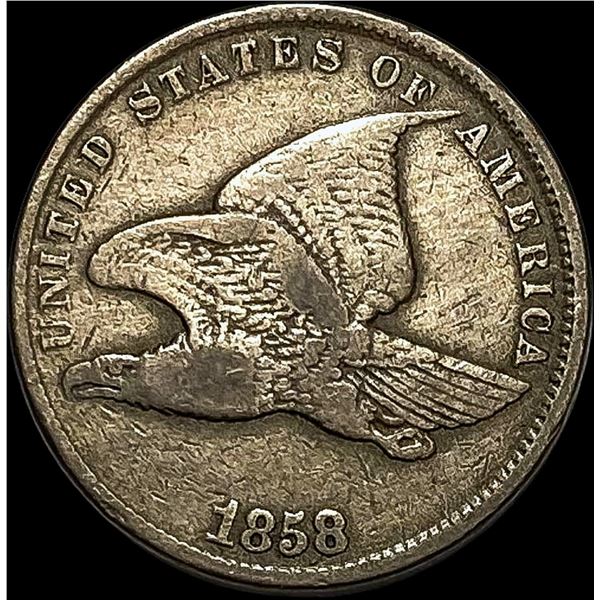1858 Copper-Nickel Flying Eagle Cent LIGHTLY CIRCULATED
