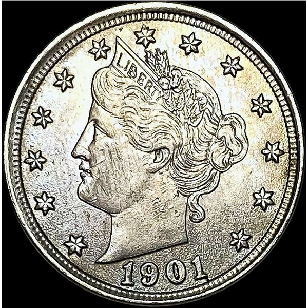 1901 Liberty Head Nickel CLOSELY UNCIRCULATED
