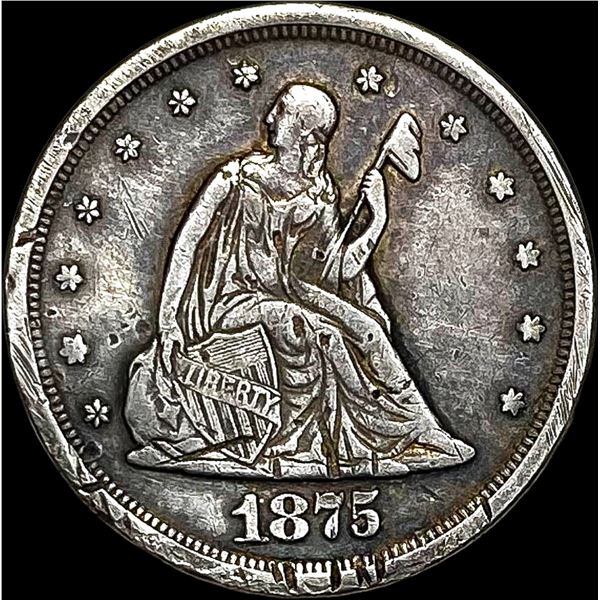 1875-S Silver Twenty Cents HIGH GRADE