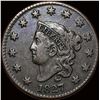 Image 1 : 1827 Classic Head Large Cent NEARLY UNCIRCULATED