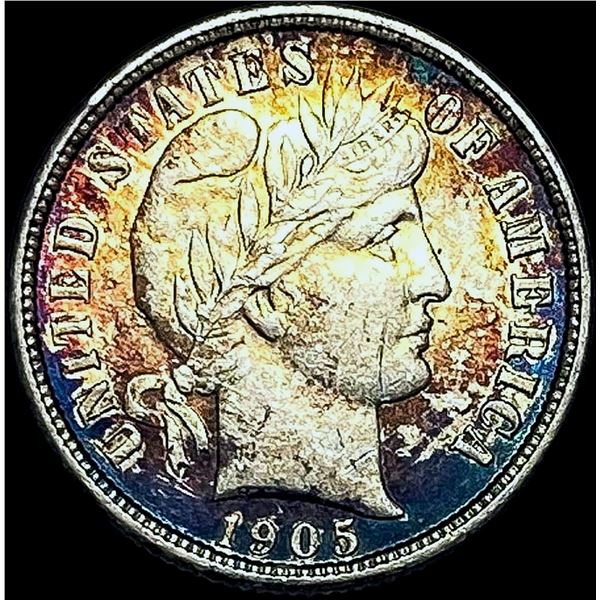1905 Silver Barber Dime CHOICE BU
