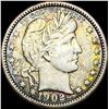 Image 1 : 1902 Barber Silver Quarter NEARLY UNCIRCULATED