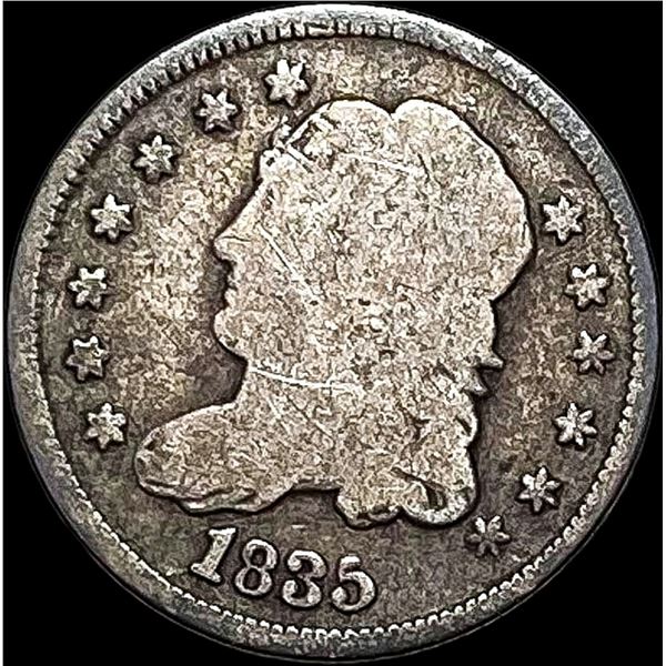 1835 Capped Bust Half Dime NICELY CIRCULATED