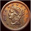 Image 1 : 1852 Braided Hair Large Cent CLOSELY UNCIRCULATED