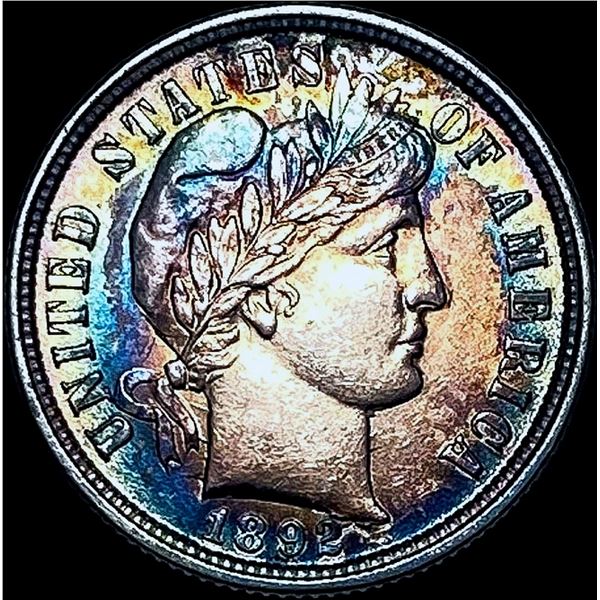 1892 Silver Barber Dime CHOICE BU