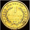 Image 2 : 1851 Gold $1 Type 1 Liberty Head CLOSELY UNCIRCULATED