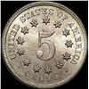 Image 2 : 1867 Shield Nickel CHOICE BU