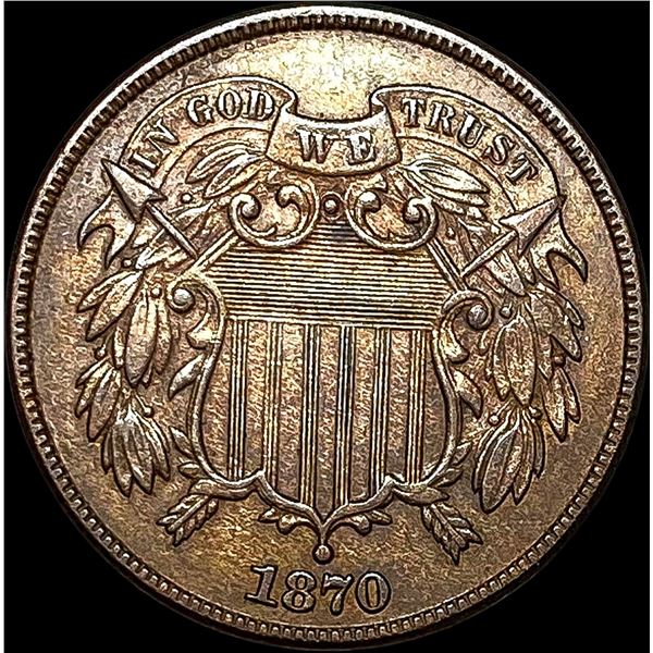 1870 Two-Cent Piece UNCIRCULATED