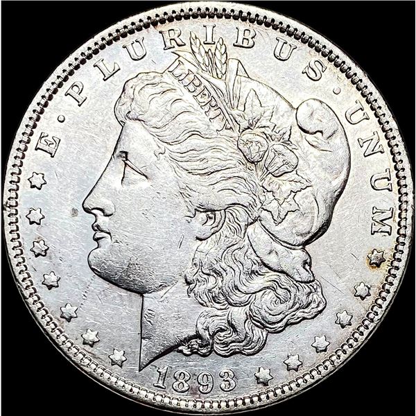 1893 Morgan Silver Dollar CLOSELY UNCIRCULATED