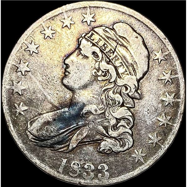 1833 Capped Bust Half Dollar NEARLY UNCIRCULATED