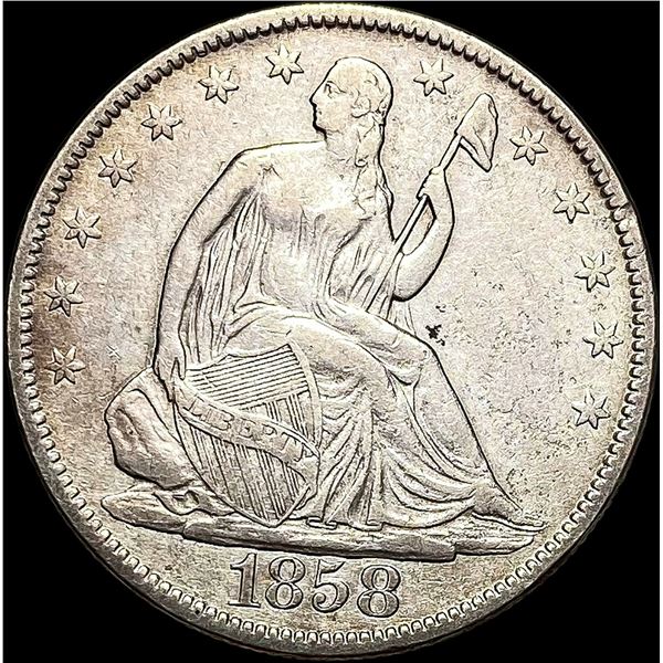 1858-O Seated Liberty Half Dollar CLOSELY UNCIRCULATED