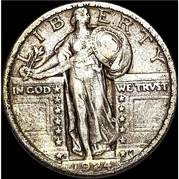 1924-D Silver Standing Liberty Quarter NEARLY UNCIRCULATED