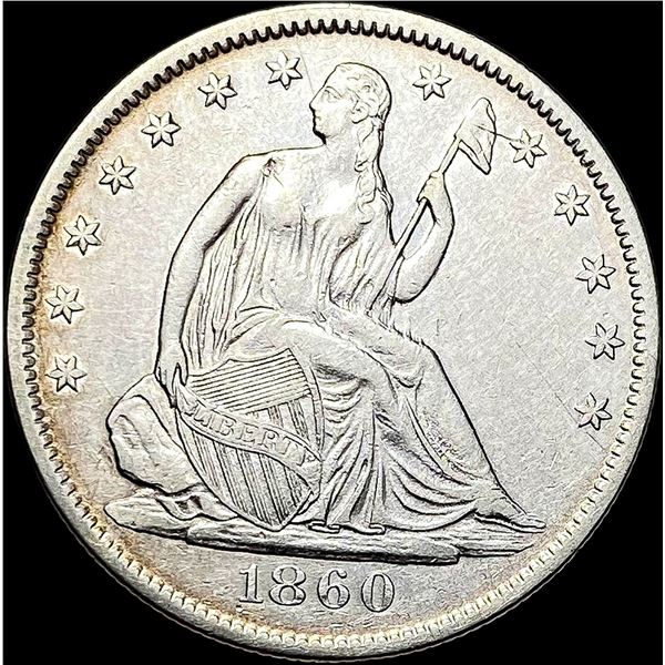 1860-O Seated Liberty Half Dollar UNCIRCULATED