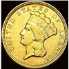 Image 1 : 1854 $3 Gold Indian Princess Head CLOSELY UNCIRCULATED