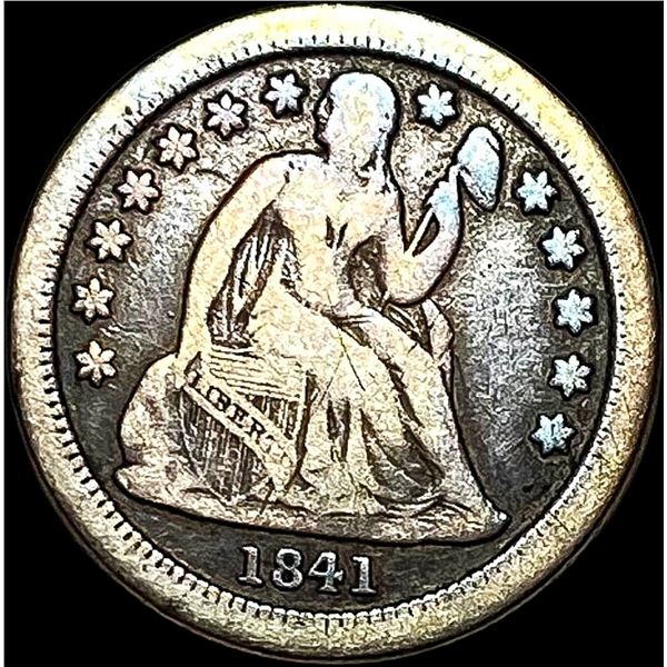 1841-O Silver Seated Liberty Dime LIGHTLY CIRCULATED