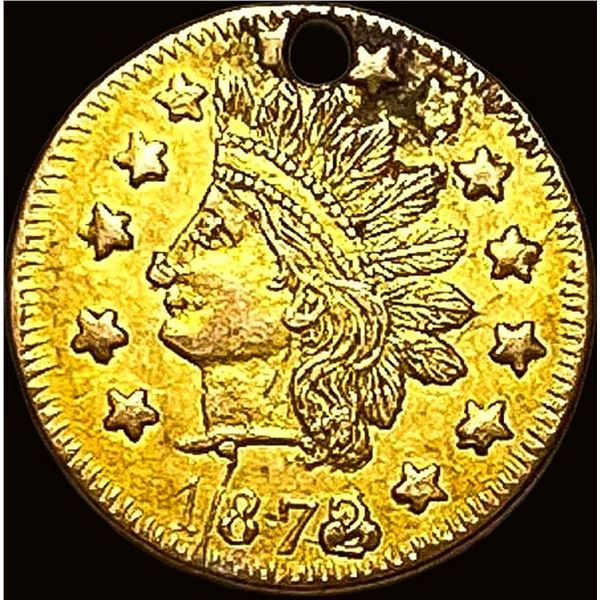 1872 California Fractional Gold 1/2 Dollar HIGH GRADE