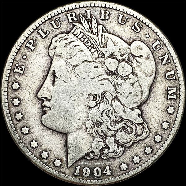 1904-S Silver Morgan Dollar LIGHTLY CIRCULATED
