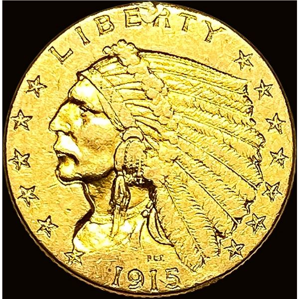 1915 Indian Head Gold $2.50 Quarter Eagle NEARLY UNCIRCULATED