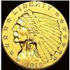 Image 1 : 1915 Indian Head Gold $2.50 Quarter Eagle NEARLY UNCIRCULATED