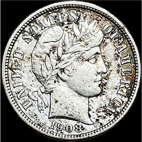 1908-D Silver Barber Dime CLOSELY UNCIRCULATED