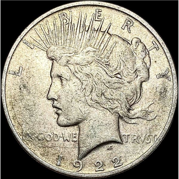 1922-D Silver Peace Dollar ABOUT UNCIRCULATED
