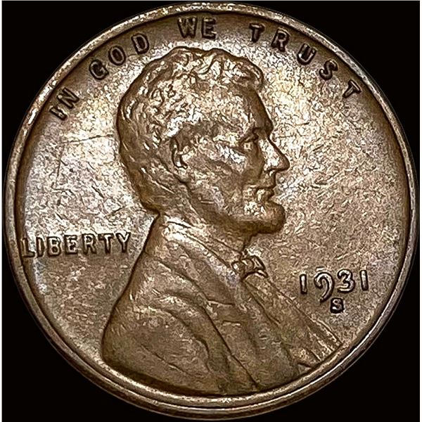 1931-S Lincoln Wheat Cent NEARLY UNCIRCULATED