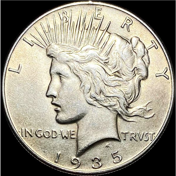 1935 Silver Peace Dollar CLOSELY UNCIRCULATED