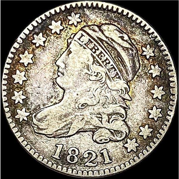 1821 Capped Bust Silver Dime LIGHTLY CIRCULATED