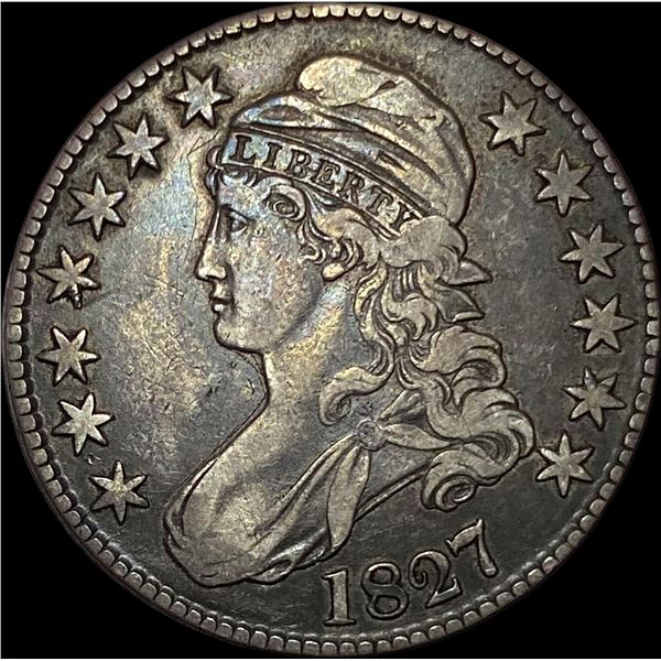 1827 Capped Bust Half Dollar LIGHTLY CIRCULATED