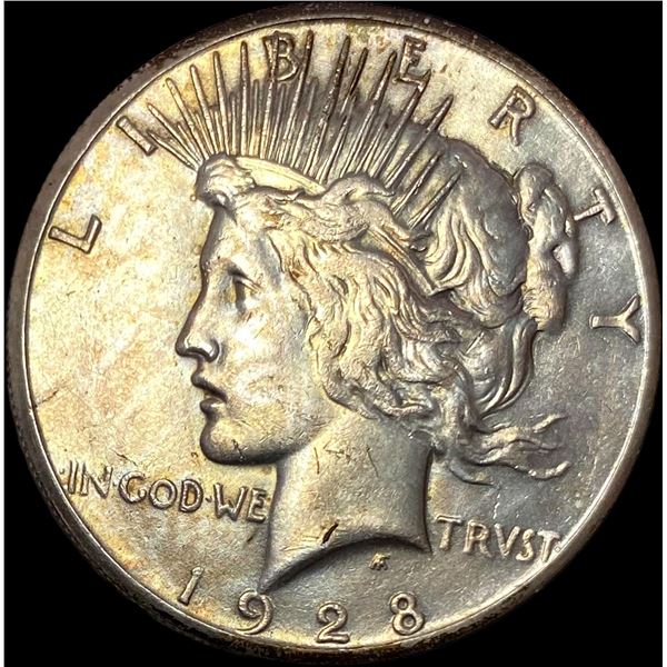 1928 Silver Peace Dollar CLOSELY UNCIRCULATED