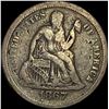 Image 1 : 1867-S Silver Seated Liberty Dime NICELY CIRCULATED