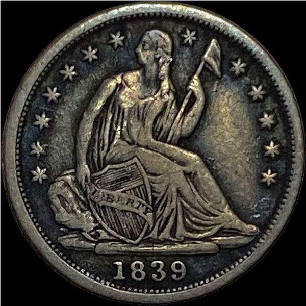 1839-O Silver Half Dime LIGHTLY CIRCULATED
