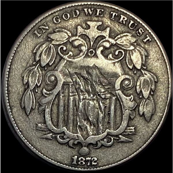 1872 Shield Nickel HIGH GRADE