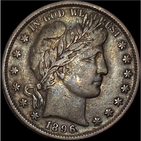 1896 Barber Silver Half Dollar NEARLY UNCIRCULATED