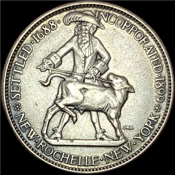 1938 Silver New Rochelle Half Dollar HIGH GRADE