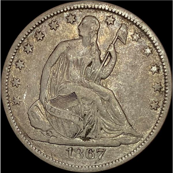 1867-S Seated Liberty Half Dollar LIGHTLY CIRCULATED