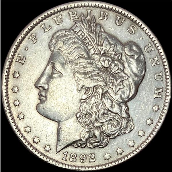 1892 Silver Morgan Dollar CLOSELY UNCIRCULATED