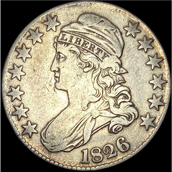 1826 Capped Bust Half Dollar NEARLY UNCIRCULATED