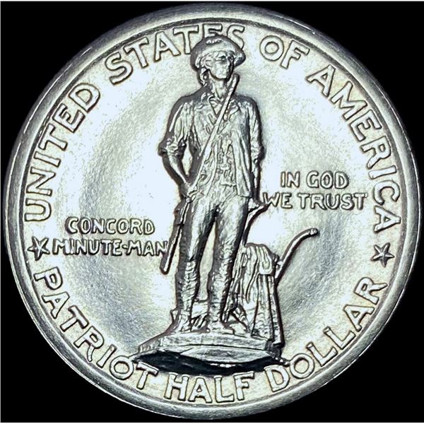 1925 Silver Lexington-Concord Half Dollar GEM BU