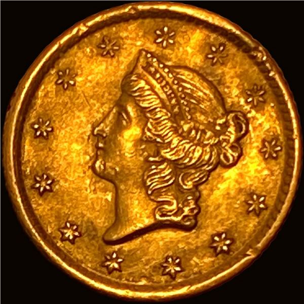 1853-O Gold $1 Liberty Head UNCIRCULATED
